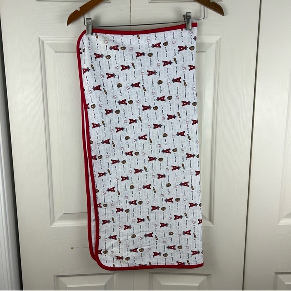 Genuine Merchandise by Pine Sports Los Angeles Angels Baseball Baby Blanket Red - Picture 4 of 11